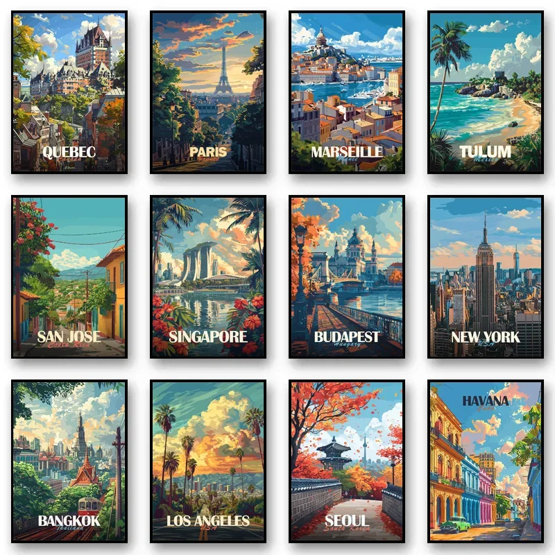 Photography Design - Póster clásico moderno de paisajes arquitectónicos
