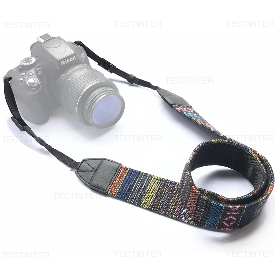 Camera Strap Leather - Correa ajustable para cámara, de cuero