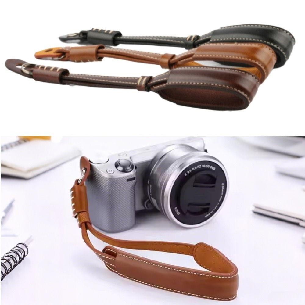 Camera Strap Leather - Correa de muñeca para cámara de