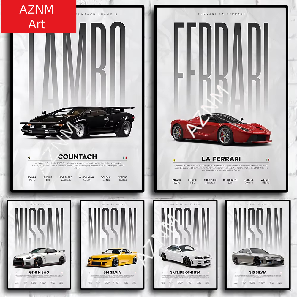 Photography Nature - Póster de Autos Famosos S14 F430
