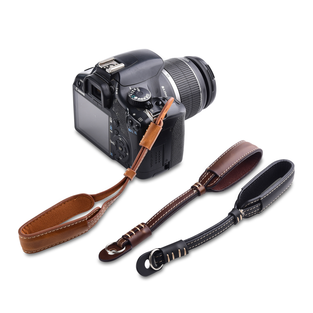 Camera Strap Leather - Empuñadura de cuero para cámara, anillo