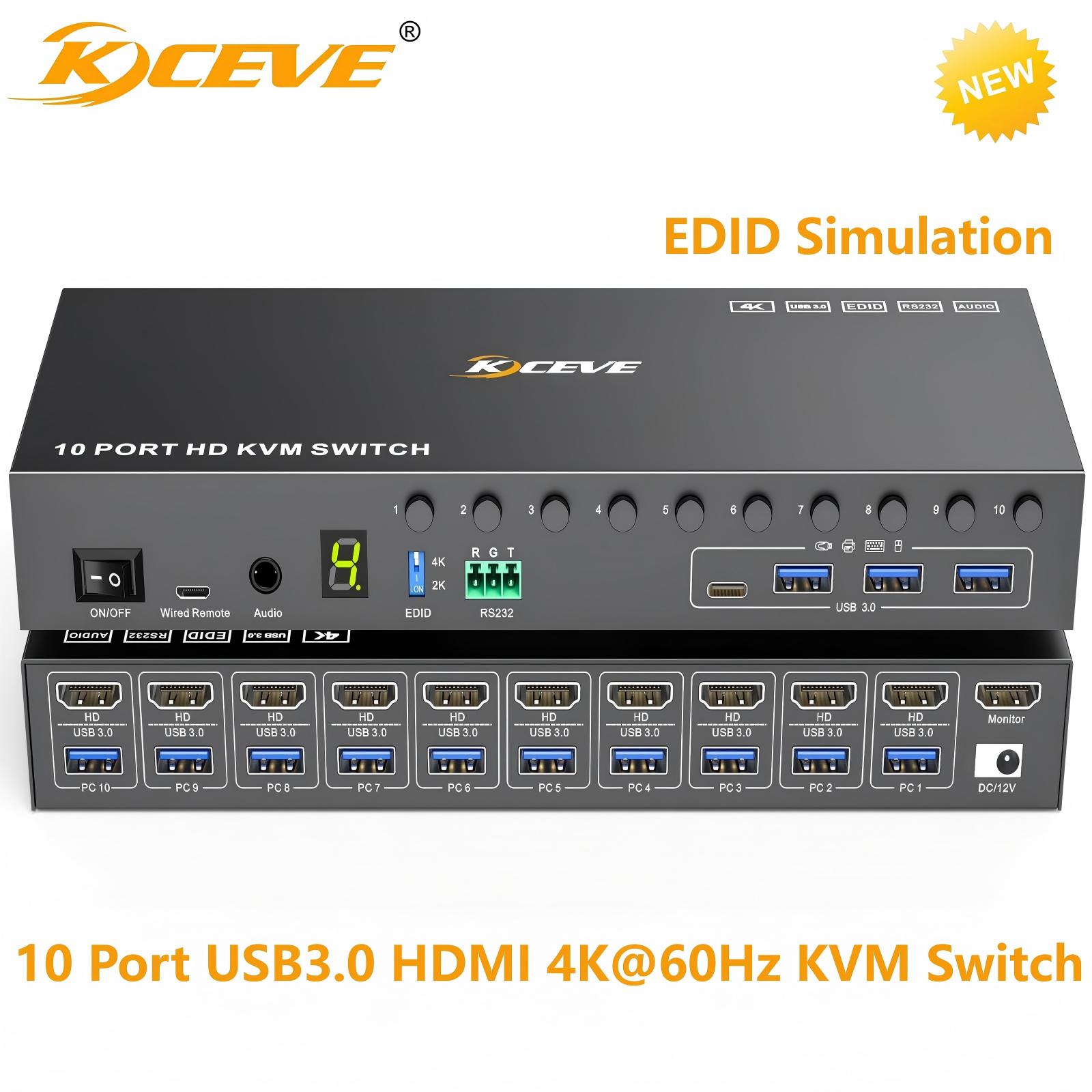 Conmutador KVM de 10 puertos y - Photography Simulator reseña y precio