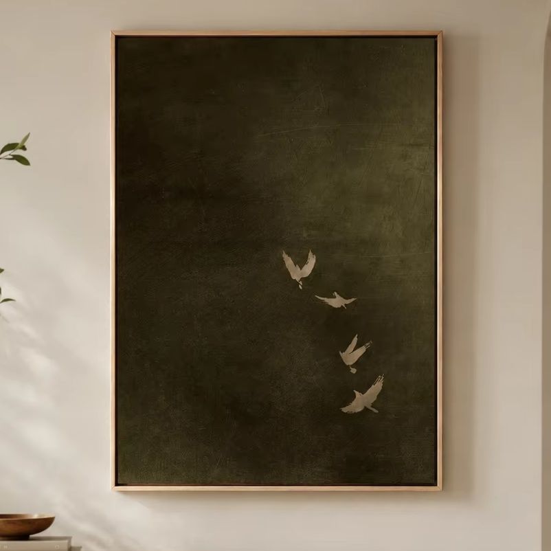 Arte en Lienzo de Pájaro Verde - Photography Night reseña y precio