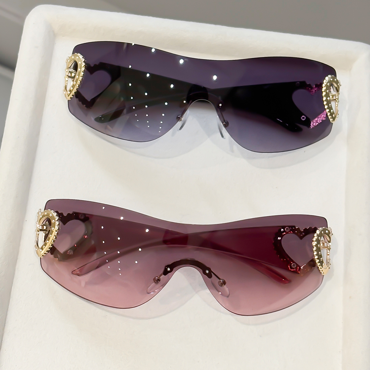 2 pares de gafas Y2K sin montu - Photography Design reseña y precio