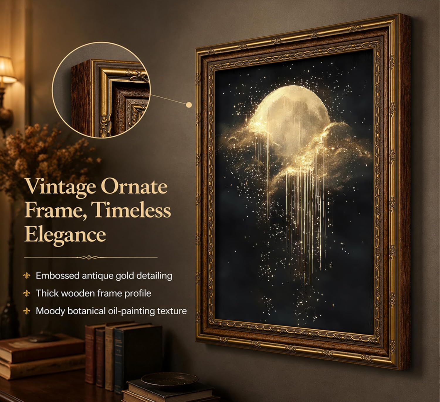 Cuadro Antiguo con Marco, Arte - Photography Night reseña y precio