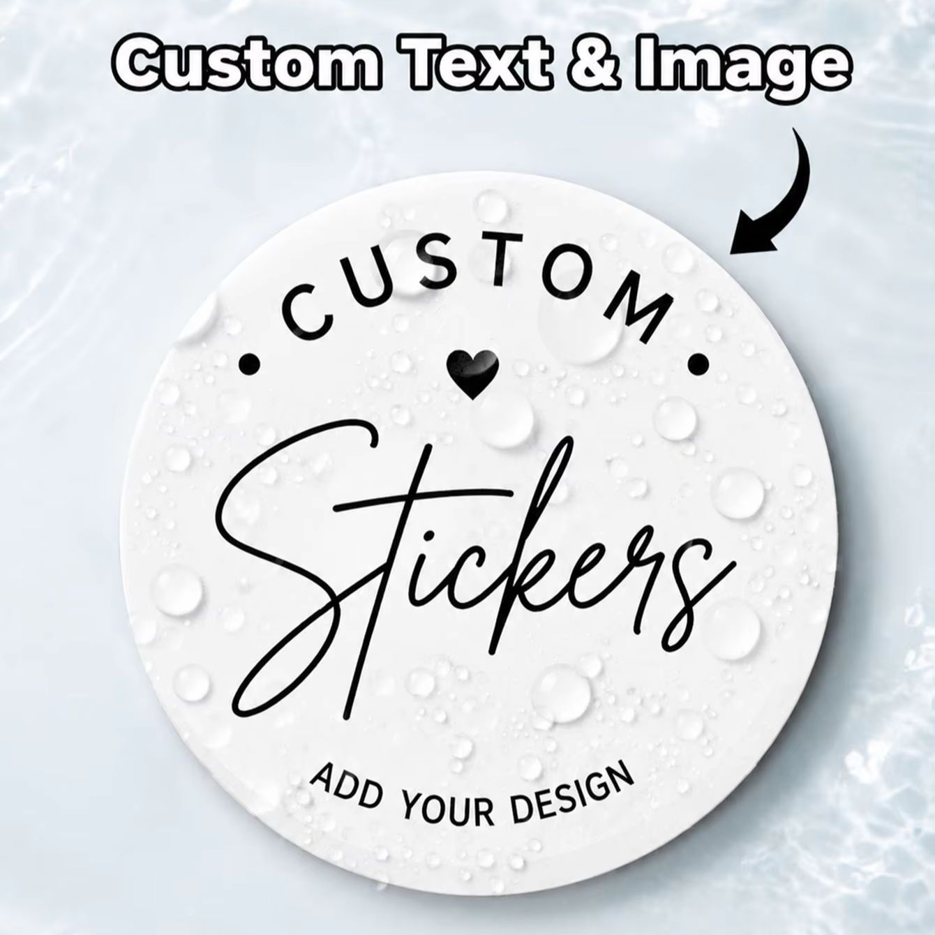 1/50/100 Uds. Pegatinas Redond - Photography Logo reseña y precio