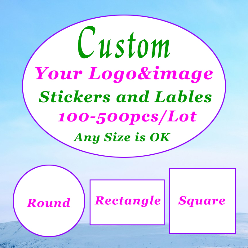 500-100 Uds pegatinas personal - Photography Logo reseña y precio