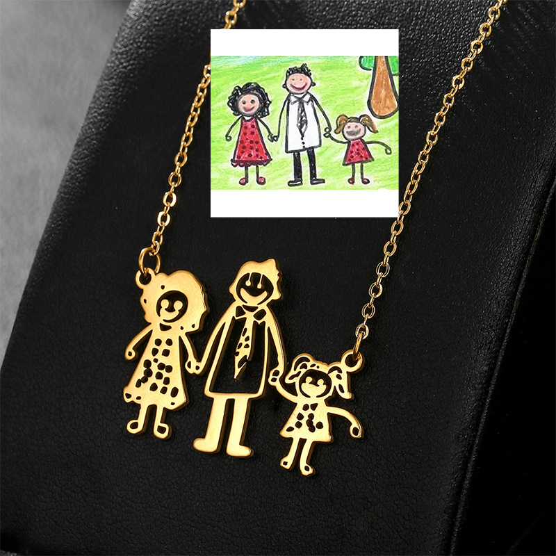 Collar con Colgante de Dibujo  - Photography Logo reseña y precio