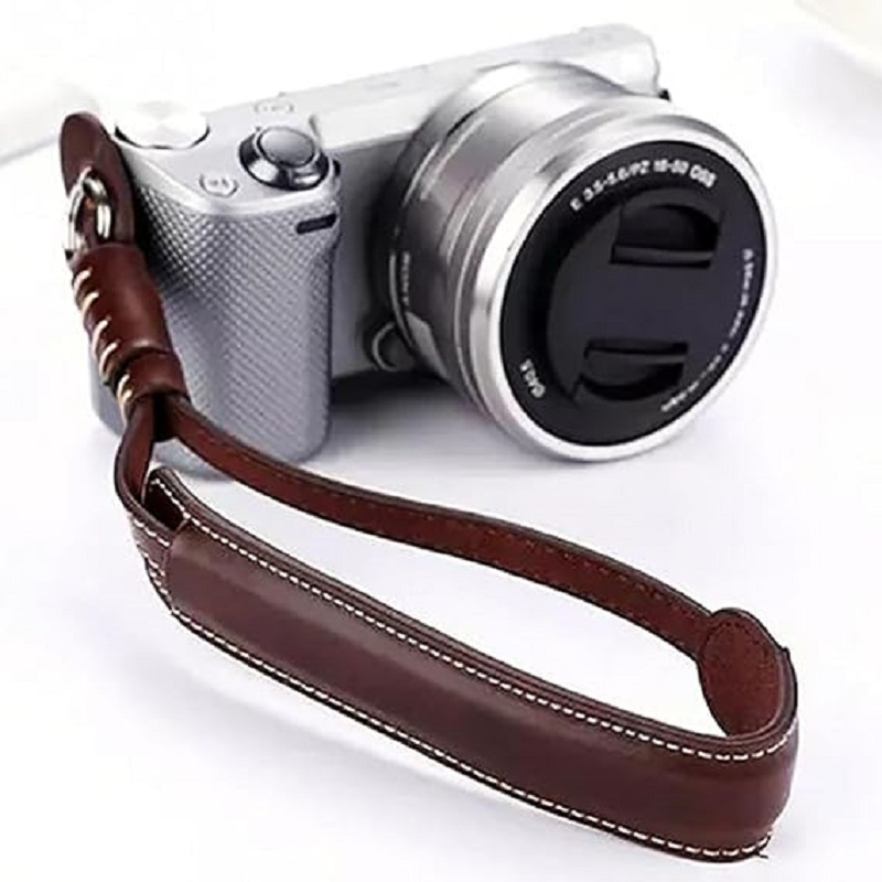 Correa de muñeca para cámara d - Camera Strap Leather reseña y precio