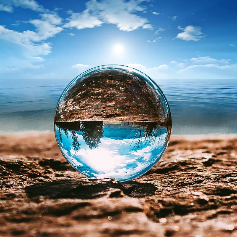 Bola curativa de cristal trans - Lens Ball Crystal reseña y precio