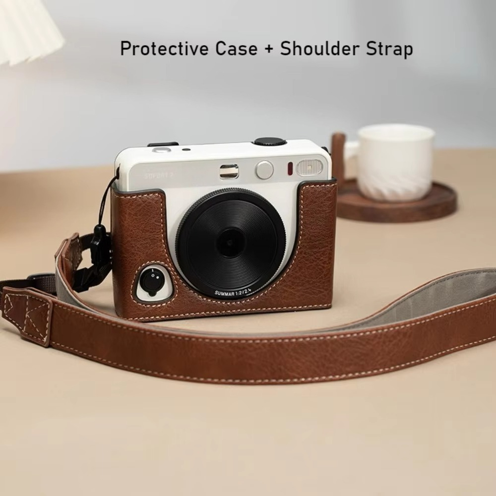 Funda protectora de cuero para - Camera Strap Leather reseña y precio