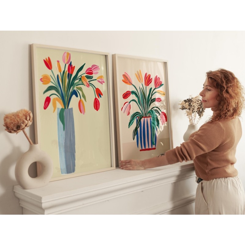 Arte de pared en lienzo con fl - Photography Design reseña y precio