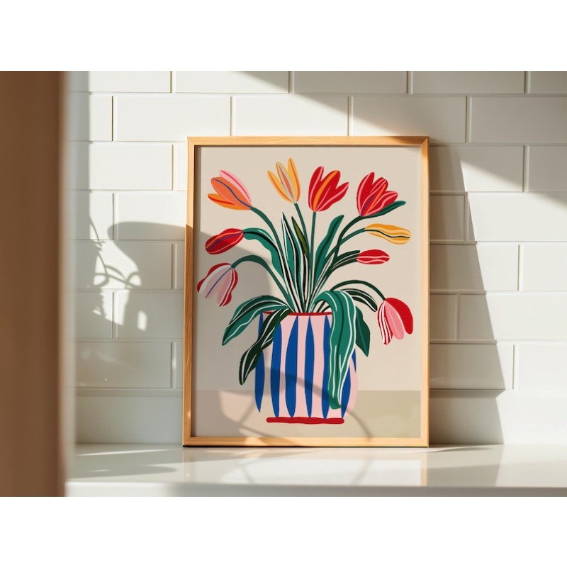 Arte de pared en lienzo con fl - Photography Design reseña y precio