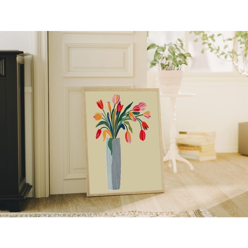 Arte de pared en lienzo con fl - Photography Design reseña y precio